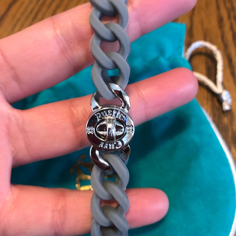 Rustic Cuff Red And Gray Bracelets - image 2